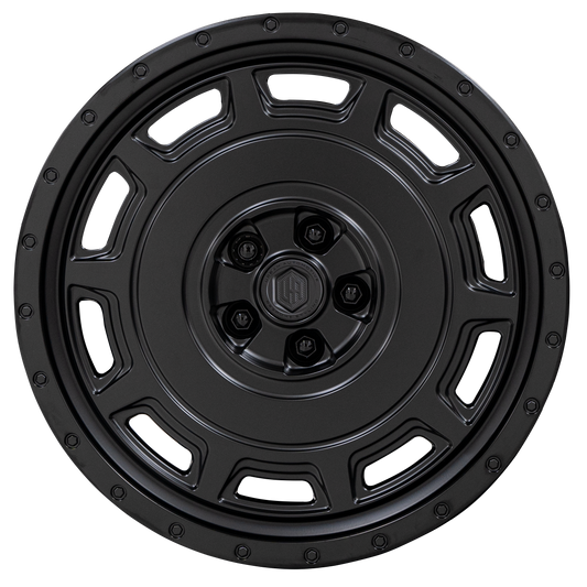 22" WX4 - 5x120 - ET25 - Satin Black - Rear (L663)