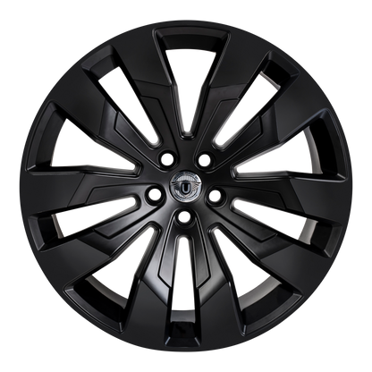 22" WX1 - 5x120 - ET35 - Satin Black - Front (L663)