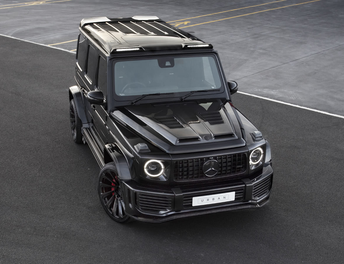 Mercedes W463A G-Wagon Softkit / Widetrack Vented Bullnose Bonnet - Full Visual Carbon Fibre (Body Colour / Visual Vents Available upon request)