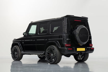 Mercedes W463A G-Wagon Softkit / Widetrack Rear Wheel Carrier - Visual Carbon Fibre with URBAN Letters