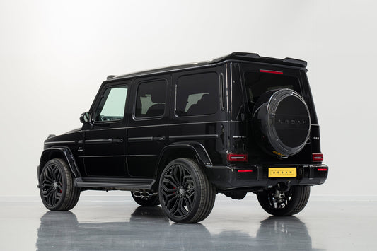 Mercedes W463A G-Wagon Softkit / Widetrack Rear Wheel Carrier - Visual Carbon Fibre with URBAN Letters
