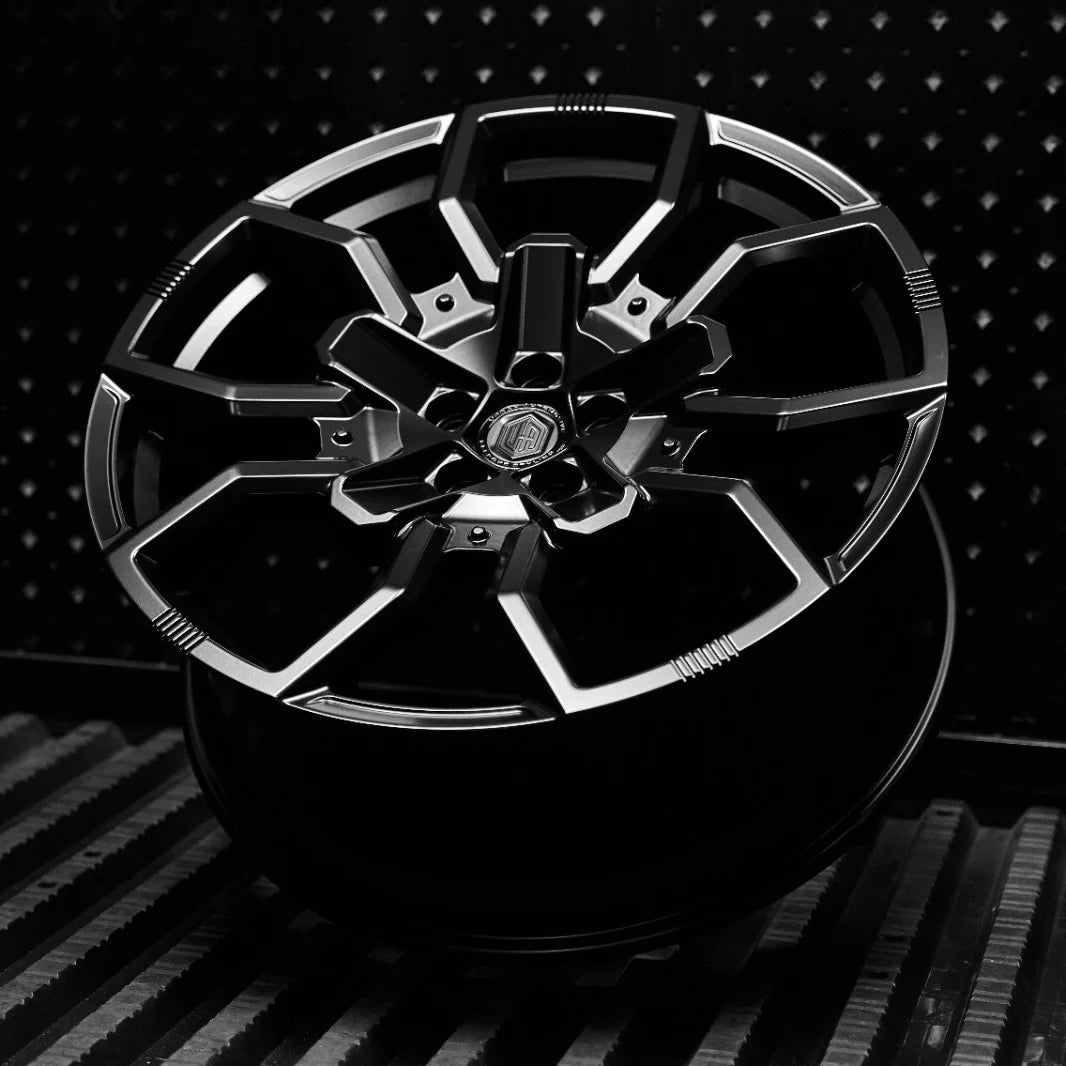 22" WX5 - 5x120 - ET35 - Satin Black - Front (L663)